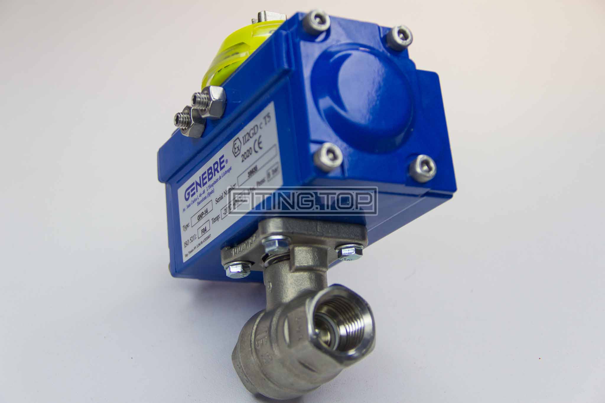 2015 GENEBRE Кран шаровой нержавеющий с пневмоприводом GENEBRE 5800