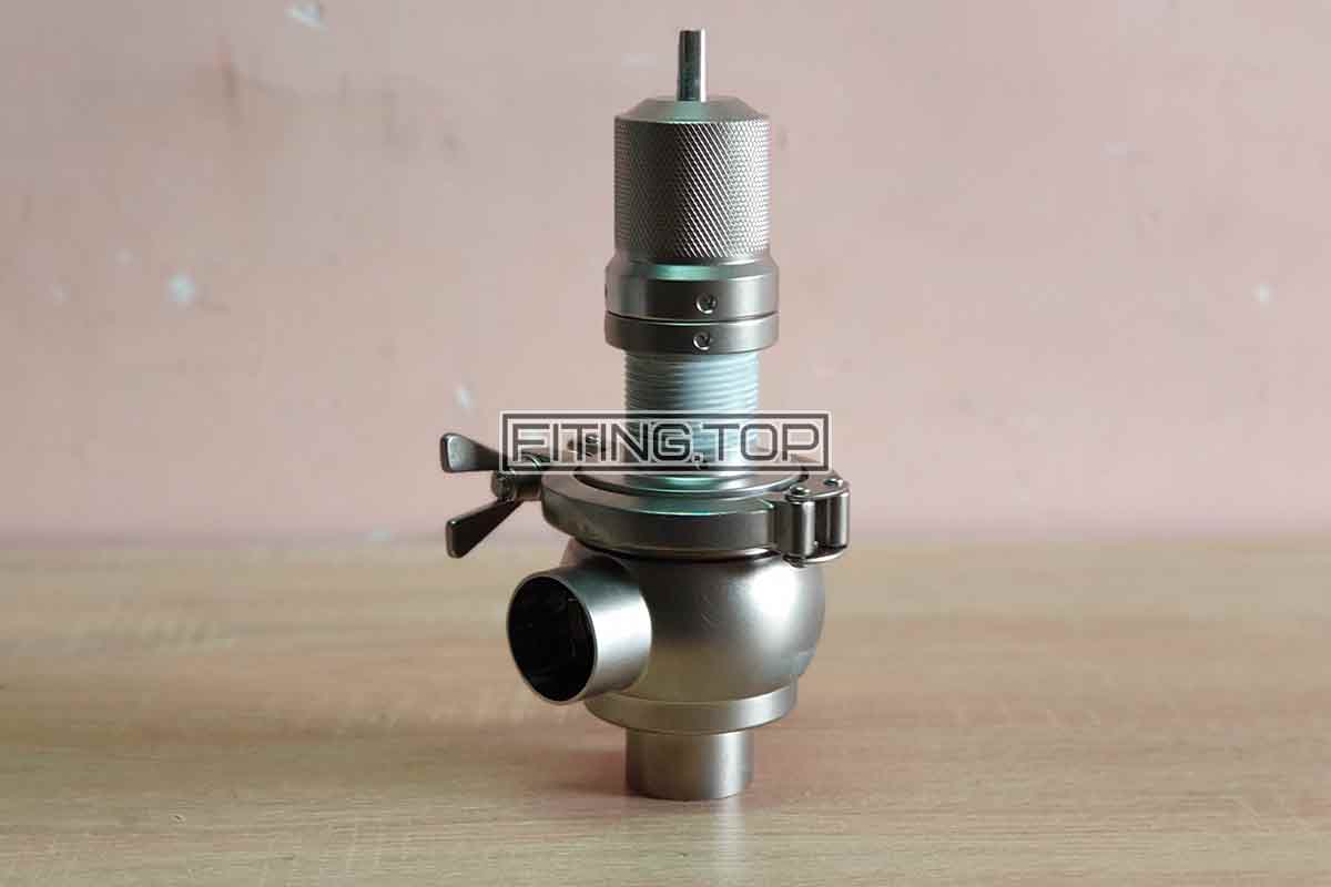 fiting.topЗапобіжний клапан нержавіючий AISI 316 L без рукоятки, тиск 0-6 bar Запобіжний клапан нержавіючий AISI 316 L без рукоятки, тиск 0-6 bar