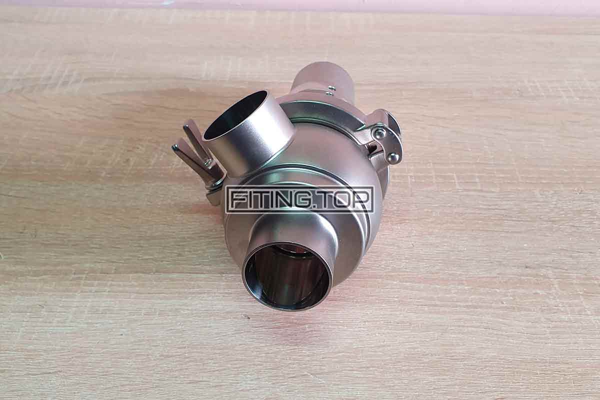 Клапан предохранительный нержавеющий AISI 316 L без рукоятки, давление 0-6 bar