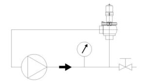 Клапан предохранительный нержавеющий AISI 316 L без рукоятки, давление 0-6 bar