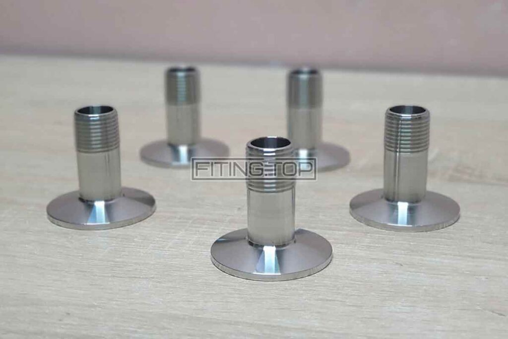 Нержавеющий Штуцер Кламп Резьбовой АИСИ 304 (1/2 дюйма на 50,5 мм зажим)