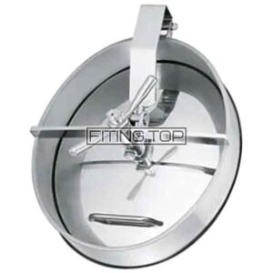 Люк нержавеющий овальный 510х410 (открывается вовнутрь)