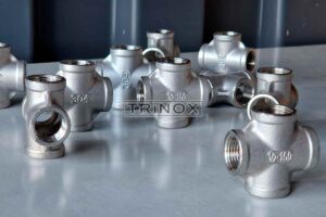 Крестовина резьбовая нержавеющая AISI 304
